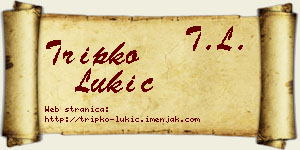 Tripko Lukić vizit kartica